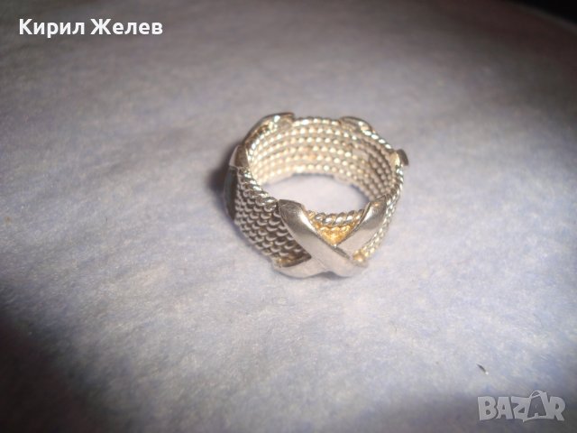 ПРЕКРАСЕН СРЕБЪРЕН ДИЗАЙНЕРСКИ ВИНТИДЖ АРТ ПРЪСТЕН СРЕБРО 925 РЪЧНА МАЙСТОРСКА ИЗРАБОТКА 32507, снимка 13 - Пръстени - 38329541