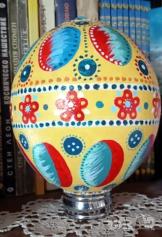 Щраусово яйце, рисувани щраусови яйца за привличане на благоденствие, щраус, снимка 12 - Статуетки - 27055259