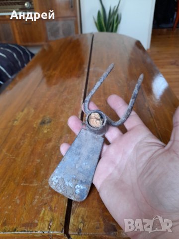Старинна мотика,мотичка,прашулче #8, снимка 4 - Антикварни и старинни предмети - 37225461