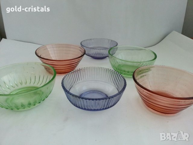 Стъклени купички цветно стъкло