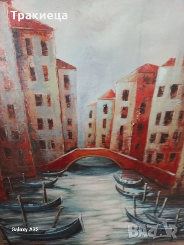 ГОЛЯМА КАРТИНА МАСЛО НА ПЛАТНО ВЕНЕЦИЯ, снимка 5 - Картини - 52791465