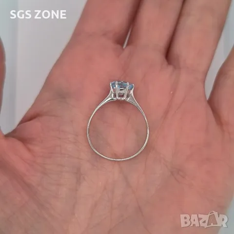 Сребърен Пръстен с Топаз, Аметист, Цитрин, Период , снимка 4 - Пръстени - 50311297