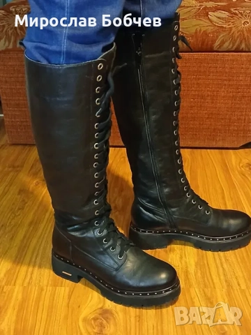 Дамски ботуши от естествена кожа, снимка 3 - Дамски ботуши - 52646103