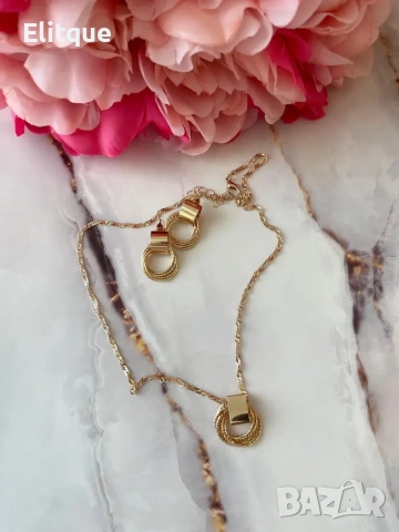 колие и обеци от неръждаема стомана , снимка 4 - Бижутерийни комплекти - 52854337