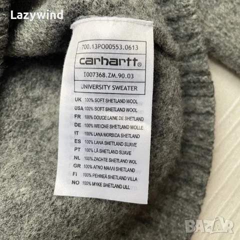 Вълнен пуловер Carhartt, снимка 3 - Блузи с дълъг ръкав и пуловери - 47912818