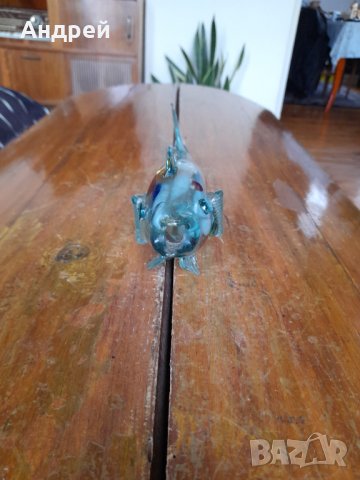 Стъклена фигура,фигурка,риба #3, снимка 2 - Други ценни предмети - 43104458