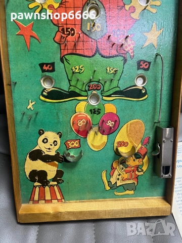 Стара руска играчка флипер ЦИРК, снимка 6 - Антикварни и старинни предмети - 52200871