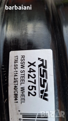 Джанти 17" 5х114,3 от Хонда ЦРВ, снимка 2 - Гуми и джанти - 53447721