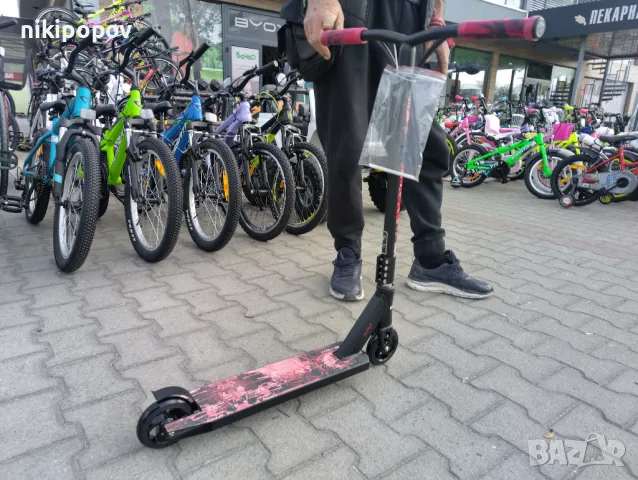 BYOX Детска тротинетка stunt SHOCK червен, снимка 1