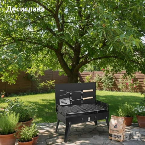 Градинска сгъваема скара за къмпинг и пикник, снимка 2 - Скари - 53005007