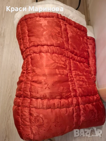 ЧЕРВЕН ЮРГАН 180/200, снимка 3 - Олекотени завивки и одеяла - 53171188