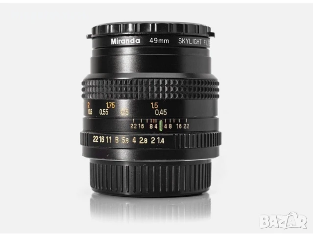 Auto Chinon Multi-Coated 50mm f/1.4 Ръчен Прайм Обектив, Резба Pentax K /PK , снимка 3 - Обективи и филтри - 51252130