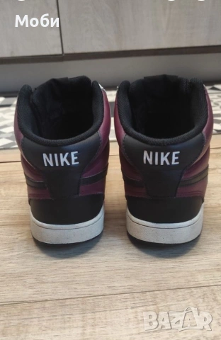 NIKE Court Vision Mid-Кожени мъжки кецове Найк ном.43, снимка 5 - Маратонки - 53041115