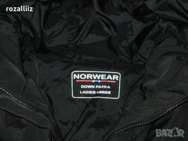NORWEAR дамска парка пух L, снимка 3 - Якета - 26949668