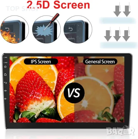 Android Auto и Apple Carplay Мултимедия за кола - 10-инчов сензорен екран + камера, снимка 11 - Аксесоари и консумативи - 48631194