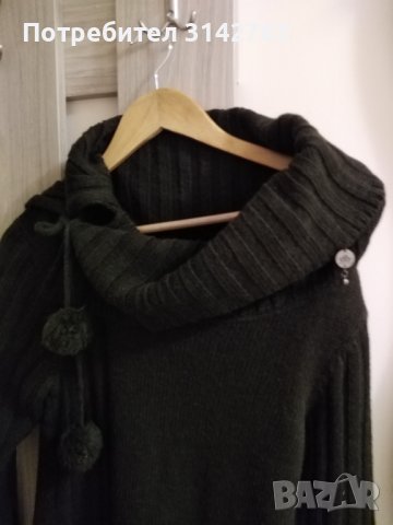 Туника плетиво с вълна. S/M/L, снимка 4 - Блузи с дълъг ръкав и пуловери - 43699020