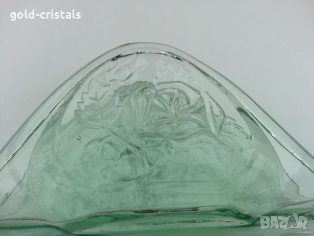 Стар стъклен салфетник, снимка 6 - Антикварни и старинни предмети - 32339583