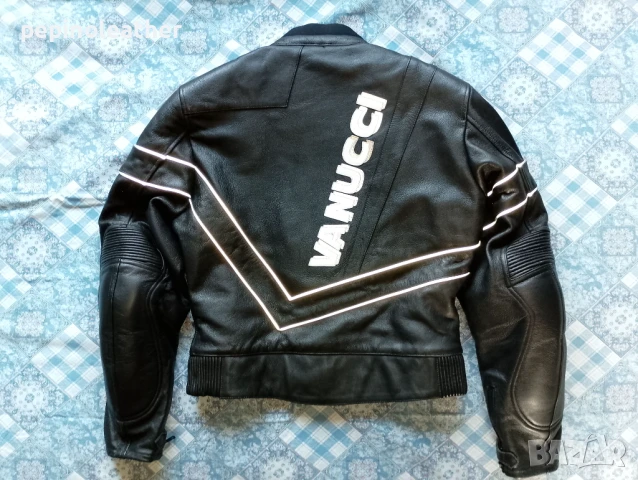VANUCCI на LOUIS - Немско кожено мото яке с протектори, телешки бокс, снимка 9 - Якета - 50741645