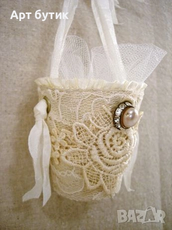 Бонбониери - чашки в стил шейби шик, снимка 2 - Декорация - 52612350