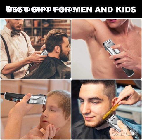 акумулаторен тример за коса с LED дисплей, модел V-069, снимка 4 - Други инструменти - 43165094