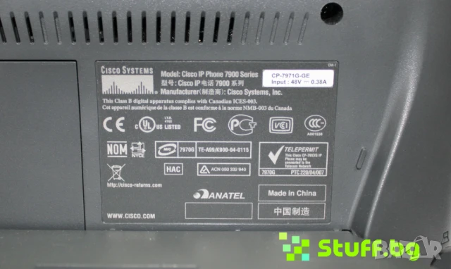 IP Телефон Cisco 7970G, снимка 6 - Други - 50935870