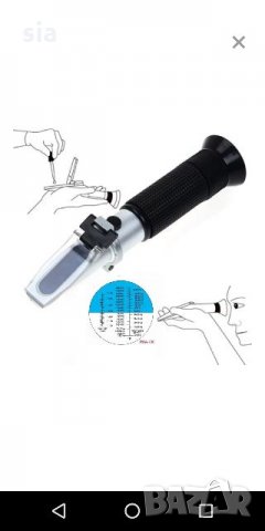 Рефрактометър, тестер за антифриз, Уред за измерване електролита на вашия акумулатор, снимка 4 - Аксесоари и консумативи - 26715208