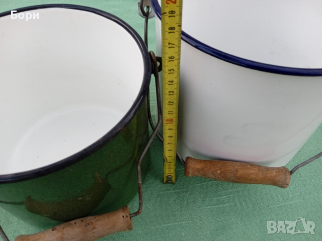 Стари Емайлирани котелки не са ползвани, снимка 7 - Други - 36409645