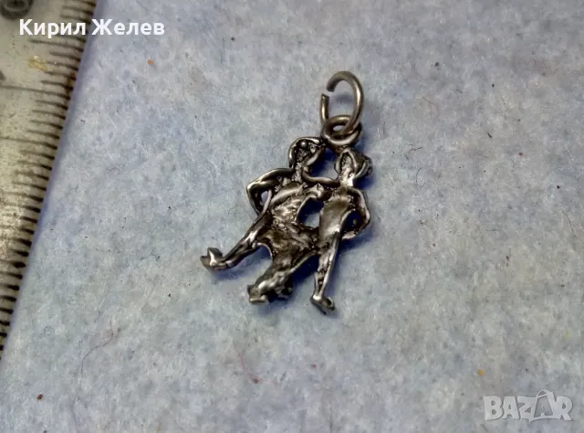 ЗОДИЯ БЛИЗНАЦИ АСТРОЛОГИЧЕН СРЕБЪРЕН МЕДАЛЬОН ЛАКИРАНО СРЕБРО ВИСОКА ПРОБА ХУДОЖЕСТВЕНА РАБОТА 31473, снимка 3 - Колиета, медальони, синджири - 49704769