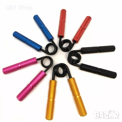  Комплект 5 броя Цветни Ръкохватки За Предмишница - 5 Нива На Съпротивление Включени Велурени Дръжки, снимка 8 - Фитнес уреди - 52741045