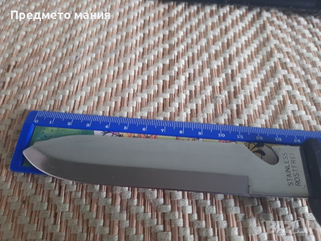 Здрав туристически нож – Stainless Rostfrei, снимка 2 - Ножове - 52988065