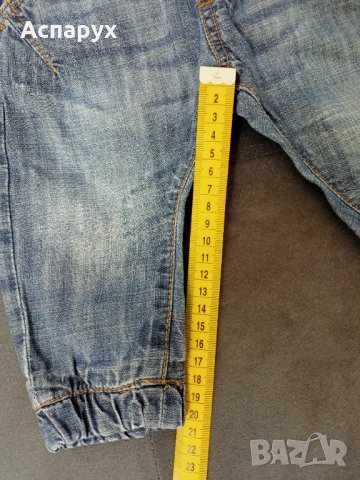 Бебешки дънки NEXT с ластик в кръста и на крачолите, снимка 7 - Панталони и долнища за бебе - 42982896