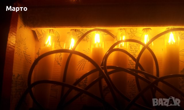 Ретро новогодишно осветление, ел. свещички за елха, снимка 14 - Колекции - 37129242