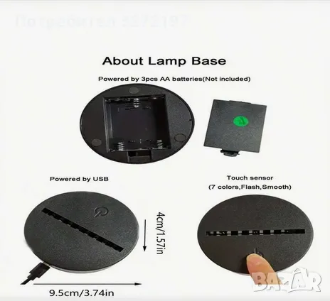 Холограмна 3D LED лампа Смешна Котка,RGB Седемцветен Интелигентен Контрол,USB , снимка 13 - Настолни лампи - 49493605