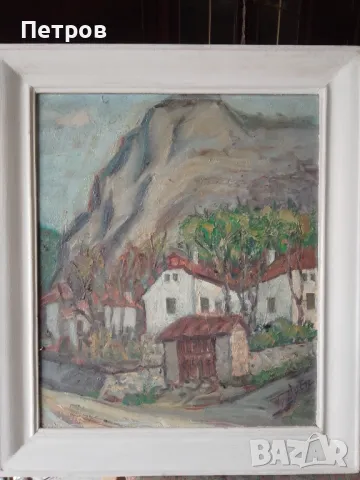 картина на Петър Доев 60/46 см, снимка 3 - Картини - 47311333