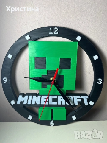 Часовник Minecraft подарък за дете , снимка 2 - Ръчно изработени сувенири - 53345961