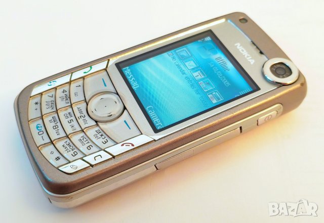  Nokia 6680 много запазен, на 25 минути разговори, 100% оригинален, Made in Finland, снимка 1 - Nokia - 43908788