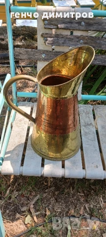 голяма бронзова кана , снимка 3 - Антикварни и старинни предмети - 51345386