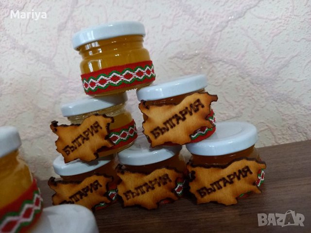 Бурканче с мед с фолклорни мотиви, снимка 2 - Подаръци за сватба - 37158539