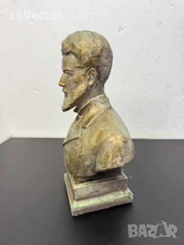 Бронзиран бюст на Христо Ботев. №7749, снимка 6 - Колекции - 52813300