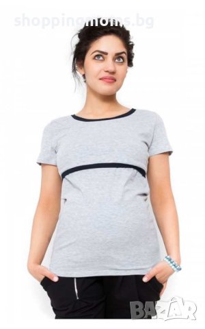 Блуза за бременни и кърмещи - модел 08560, снимка 1 - Дрехи за бременни - 43472433