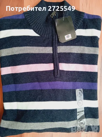 ХЛ нови пуловери 100% памук, снимка 3 - Пуловери - 47700835