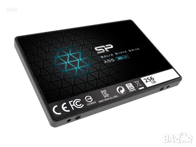 Solid State Drive (SSD) SILICON POWER A55, 2.5, 256 GB, SATA3, снимка 1 - Твърди дискове - 43203383