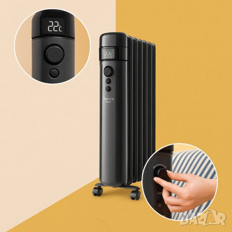 Маслен радиатор - Agadir, 1500 Smart WIFI, снимка 2 - Друга електроника - 51926856