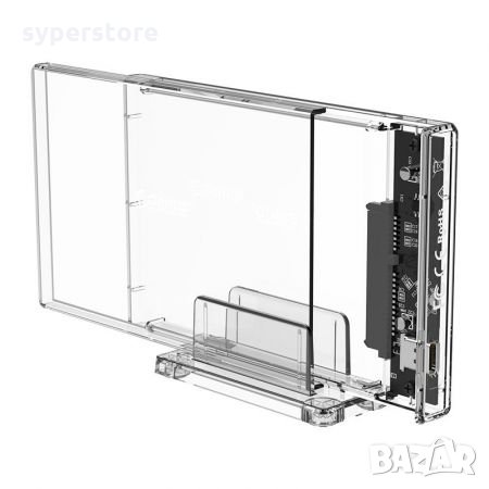 Кутия за Външен Хард диск 2.5" HDD/SSD Orico 2159C3-G2 USB3.1 Type-C Прозрачна, снимка 2 - Други - 35542952