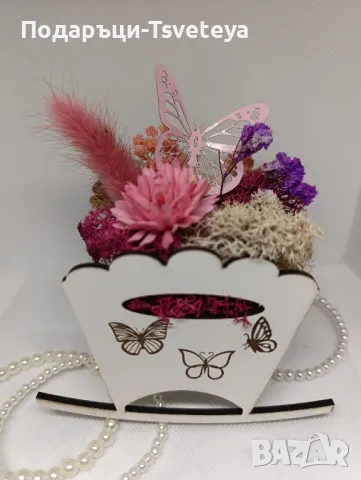 Люлка декорирана със скандинавски мъй, снимка 2 - Декорация за дома - 49313366