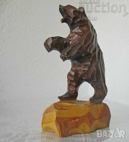 Дървени: мечка. куче, дакел, антилопа, животно дървена фигура пластика дърворезба, снимка 3 - Декорация за дома - 28880054