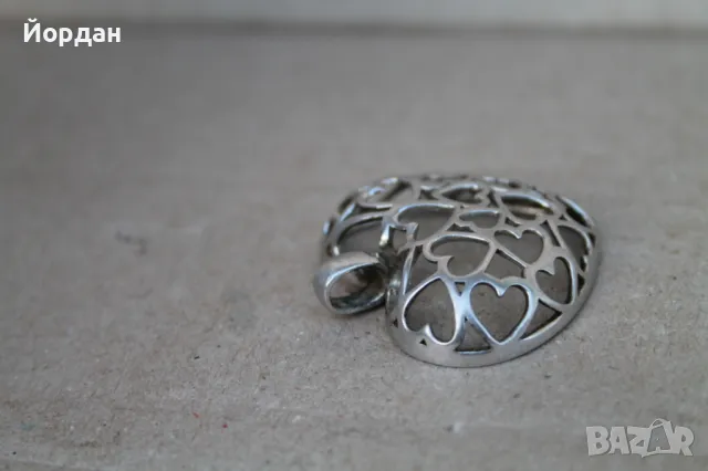 Сребърно сърце фирма ''Joop'', снимка 5 - Колиета, медальони, синджири - 48728802