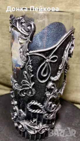 Ръчно декорирана халба за бира 330мл, снимка 2 - Чаши - 48885620