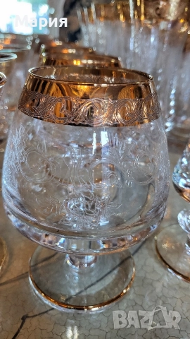 Кристални чаши Мурано Медичи , снимка 16 - Чаши - 52793308