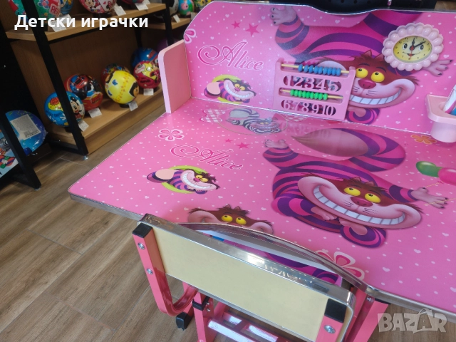 Детско бюро със столче, MDF, метал, чин и стол, снимка 4 - Мебели за детската стая - 49147049